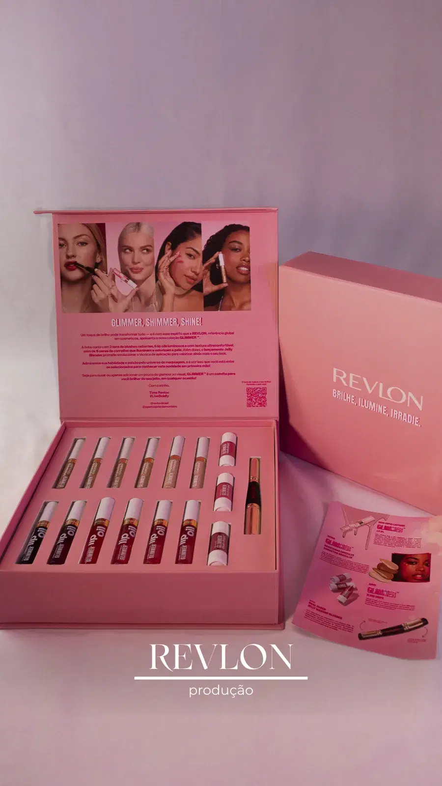 Press kit produzido para a Revlon